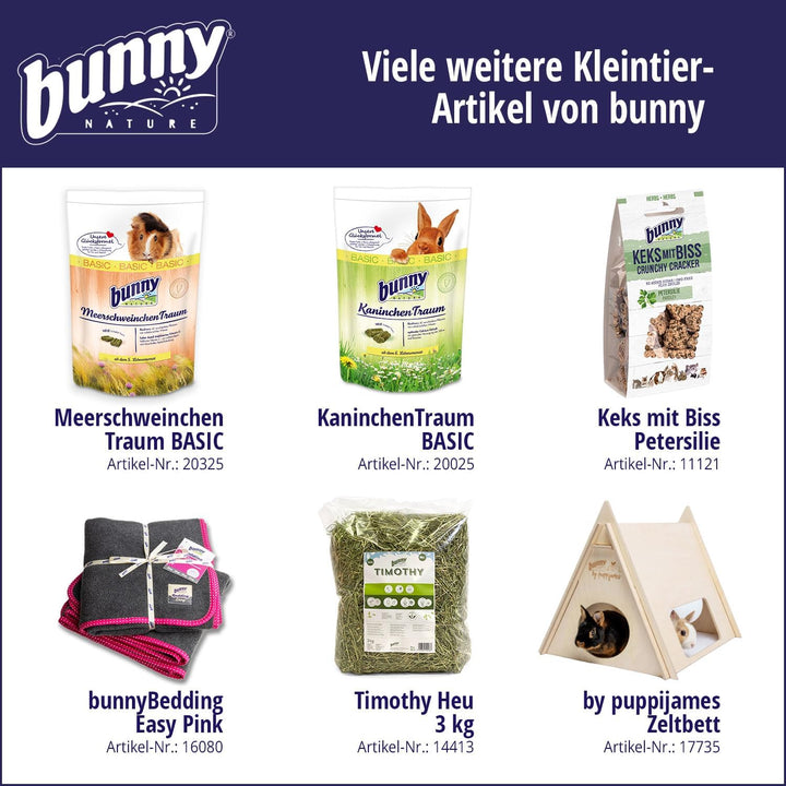 bunnyNature Bedding Linum 35l | Natur-Leinenstreu | Komfort &amp; Hygiene für Haustiere | Umweltfreundli