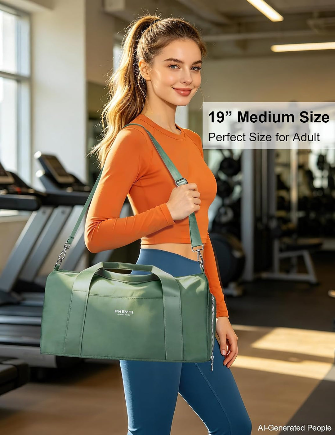 19 Zoll Sporttasche Reisetasche für Damen und Herren,wasserdichte Handgepäcktasche,Trainingstasche f