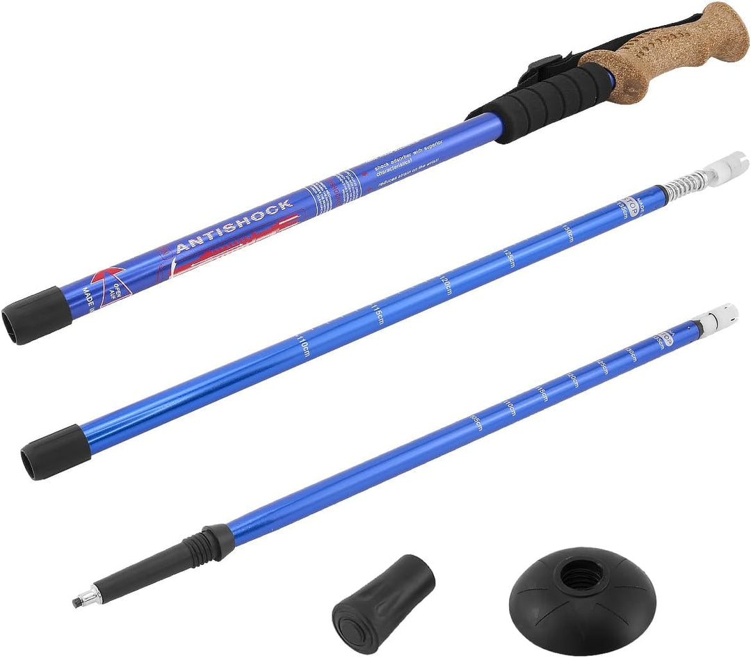 MidGard Nordic Walking Stock Teleskop Antischock Wanderstöcke aus Aluminiumlegierung mit Korkgriff &