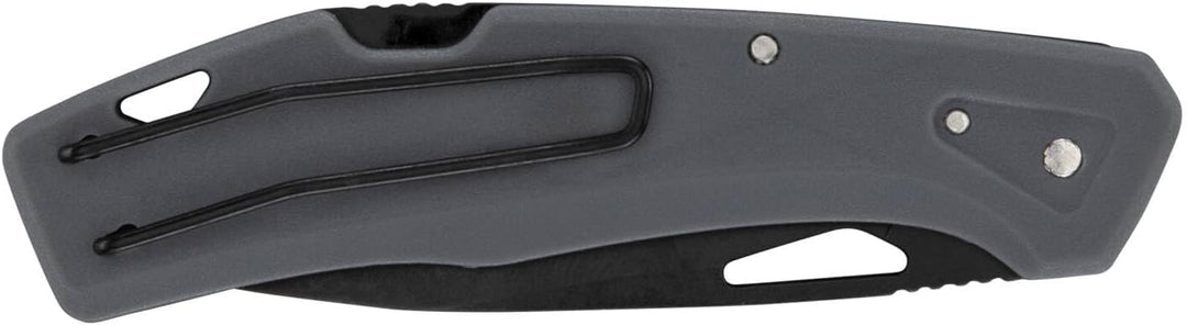 Gerber Taschenmesser mit Gürtelclip, LST, 440A Clip Poin-Edelstahlklinge, Griffschalen aus glasfaser