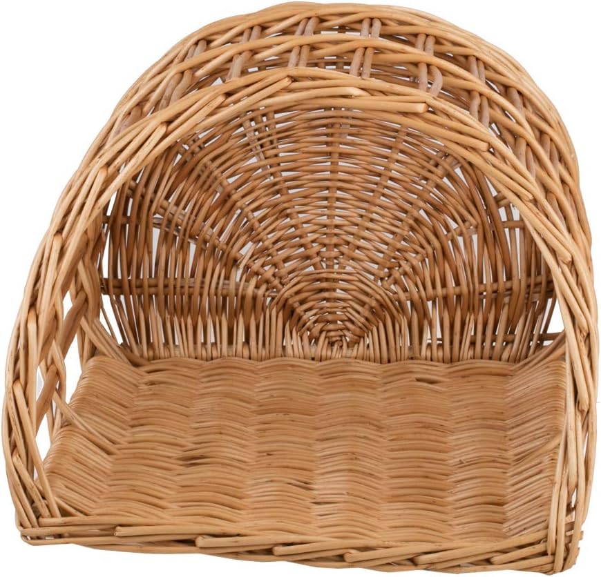 Baguettekorb aus Weide, Backwarenkorb, Stangenbrotkorb, Brotständer, Brotkasten aus natürlichem Weid