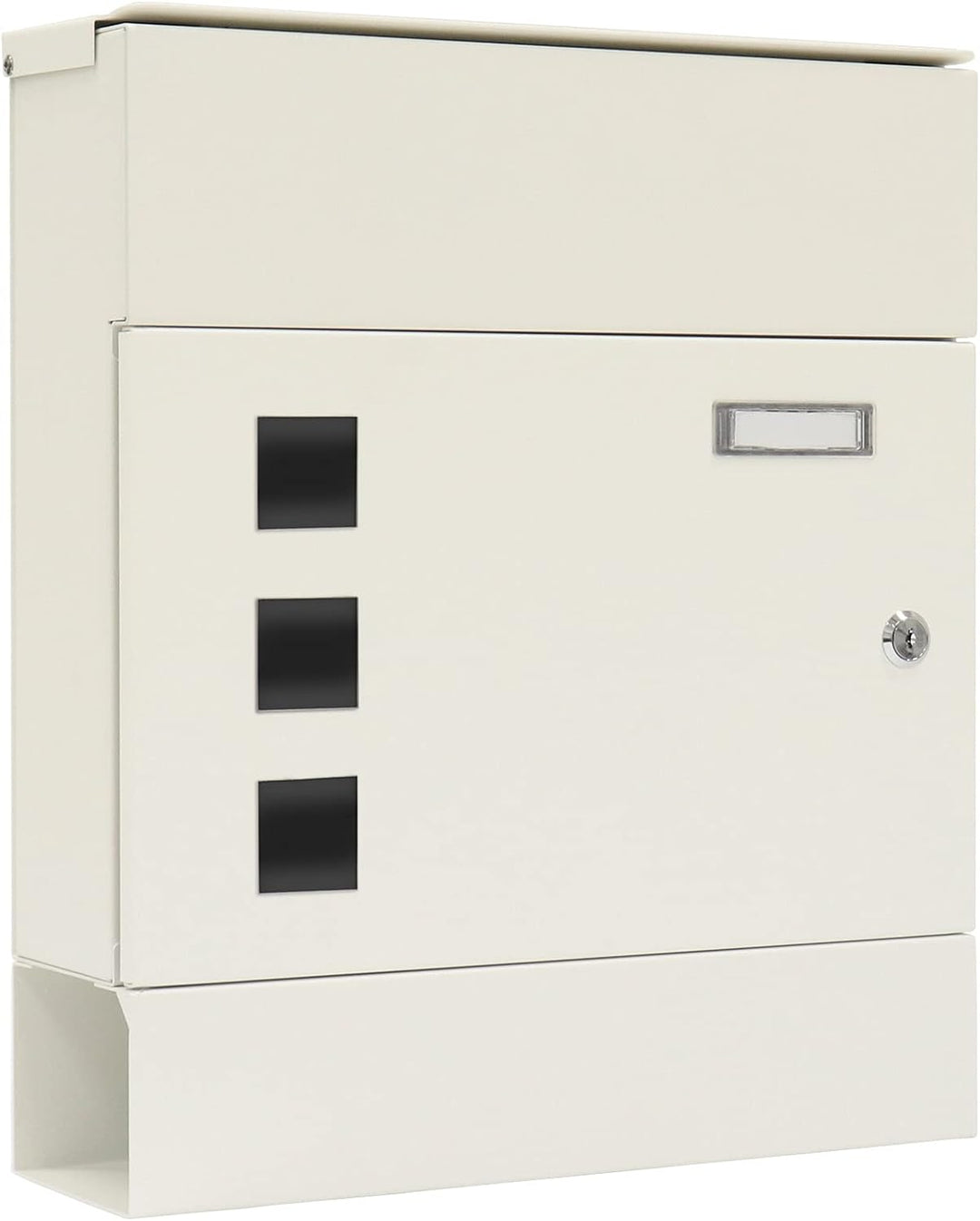 Rottner Briefkasten Globe Weiss mit integrierte Zeitungsrolle, Weiss