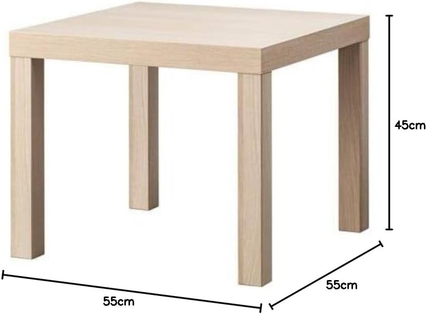 IKEA Beistelltisch Lack 55 x 55 cm [Eiche gebeizt] 55 x 55 cm Weiss, 55 x 55 cm Weiss