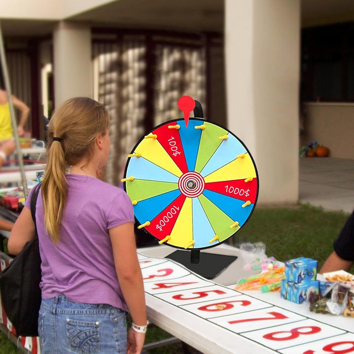 Generisch Glücksrad Zum Drehen,Spinnings Prize Wheel,8/12/15 Slots Tabletop Roulette Wheel Mit Ständ