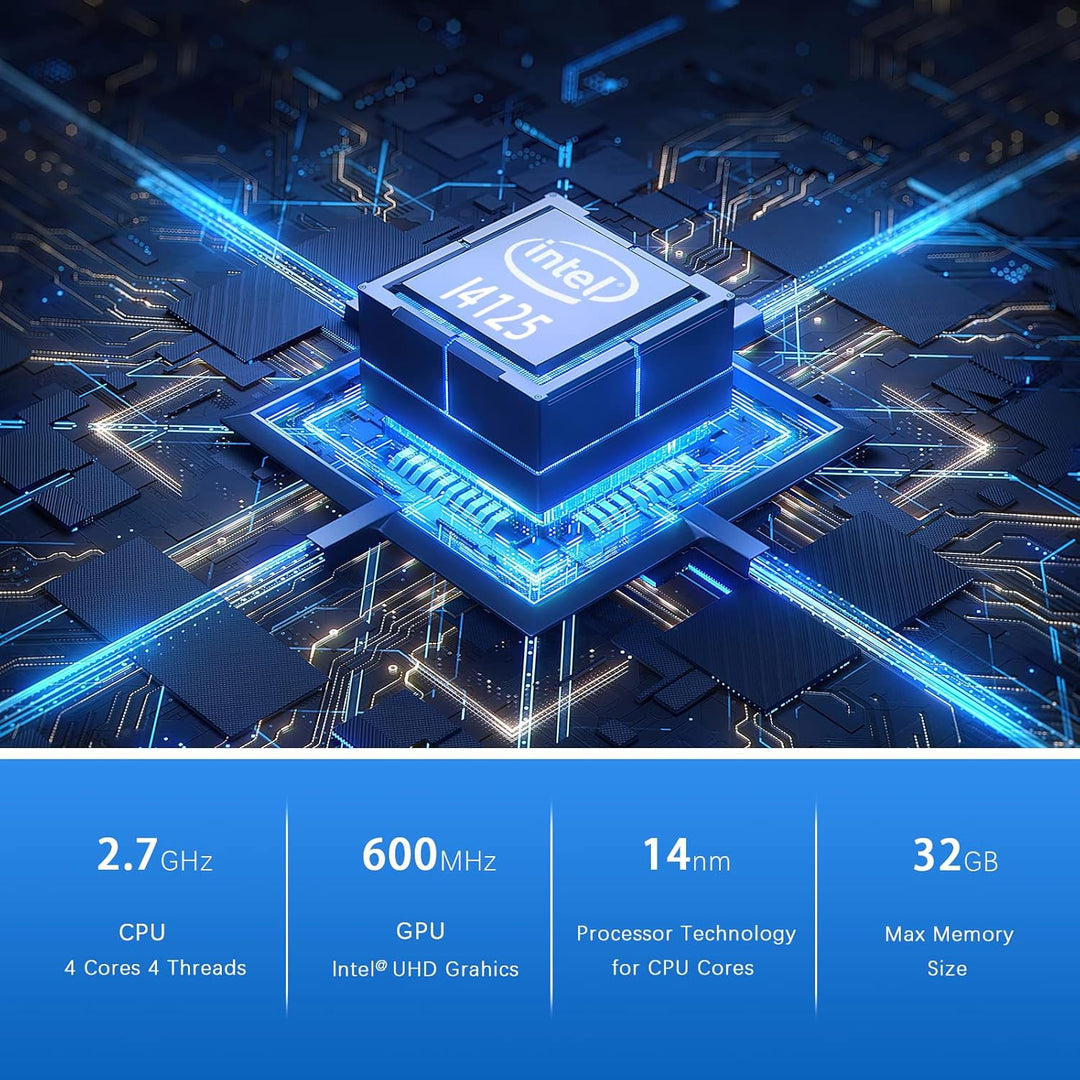 HYSTOU OPNsense Router Firewalls Celeron J4125 mit 4GB DDR4 64GB SSD Firewall Mini PC Windows 10 Pro