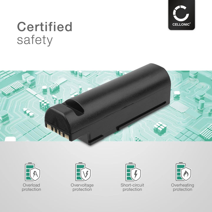 CELLONIC, Barcode-Scanner Akku kompatibel mit Zebra DS3678, LI3678, DS3600 (3400mAh, 3.7V)