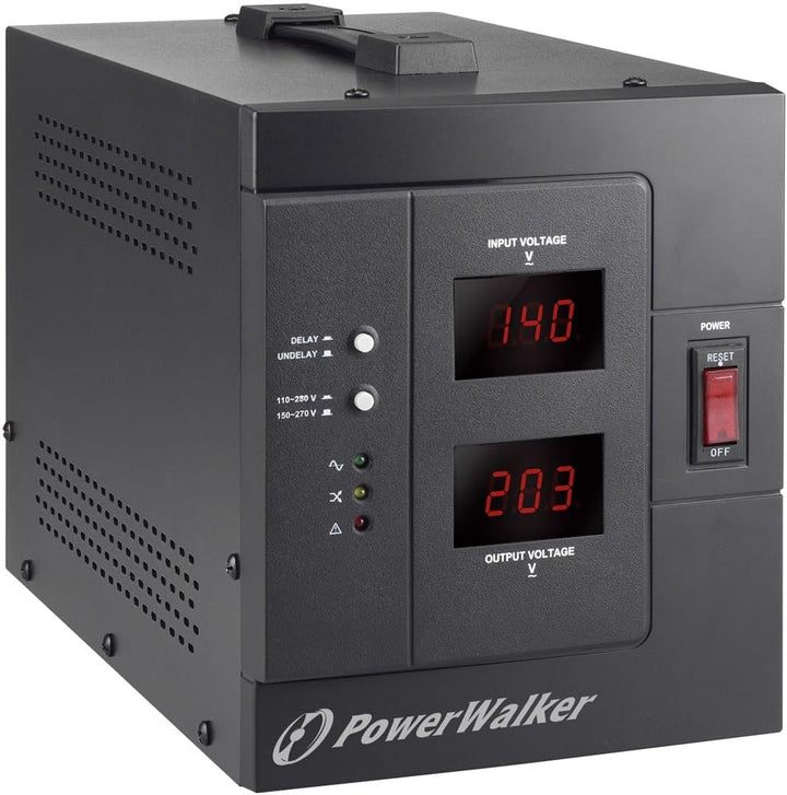 PowerWalker AVR 3000 SIV FR Spannungsregler, 110-280 V, 3000 VA, 2400 W, 1 AC-Ausgänge, Terminal, 95
