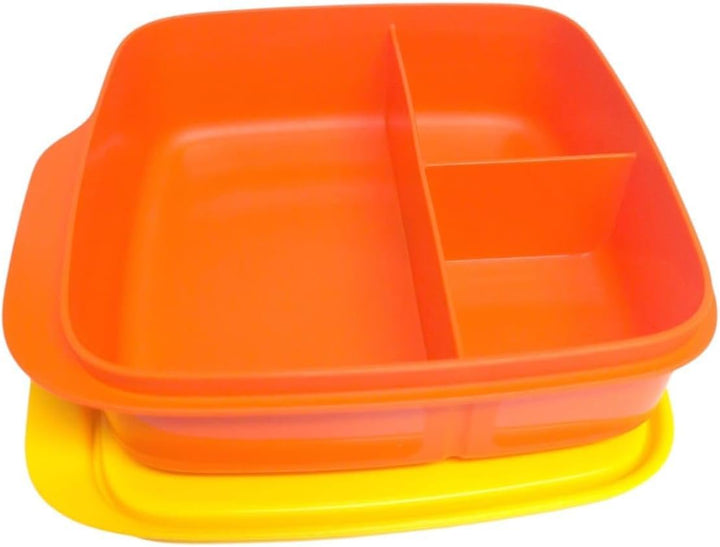 Tupperware to Go Lunchbox Clevere Pause 550ml mit Trennwand Eco+ Schule Brotdose mit Abteilung Sandw
