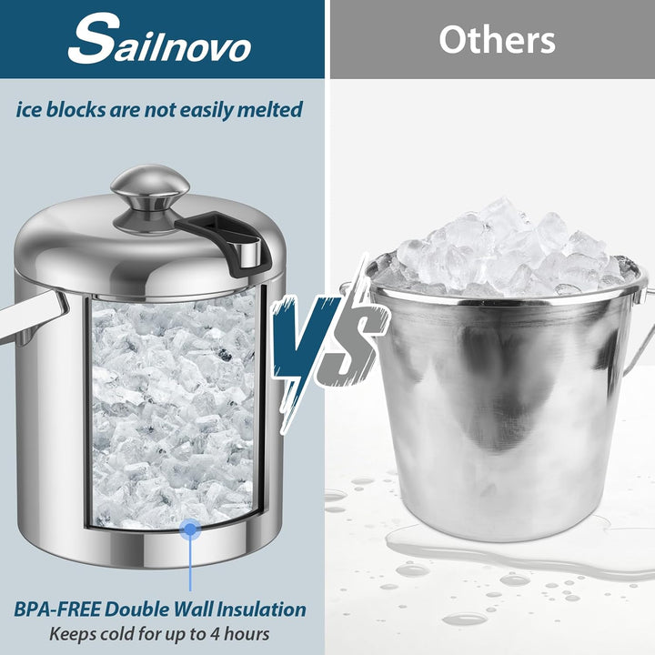Sailnovo ICE BAUKET edelstahl eiszange