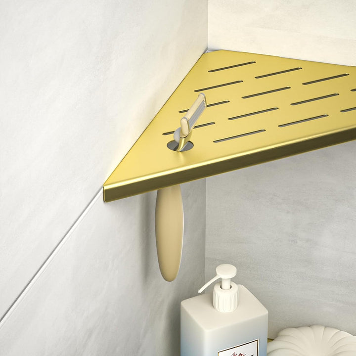 Eck-Duschregal Edelstahl 304,Eckregal Dusche 25.4cm,Duschablage Ecke für Badrenovierung,Eckablage Du
