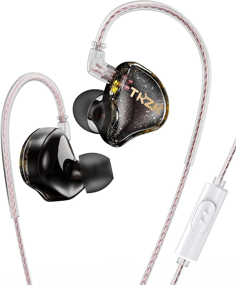 keephifi IEM TKZK TK01 in Ear Monitor, kabelgebunden, Super-Bass mit verbessertem Kabel, Stereo-Soun