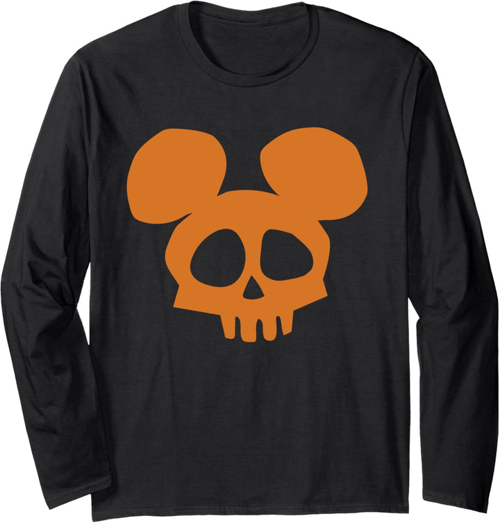 Disney Mickey Mouse Skull Halloween Langarmshirt