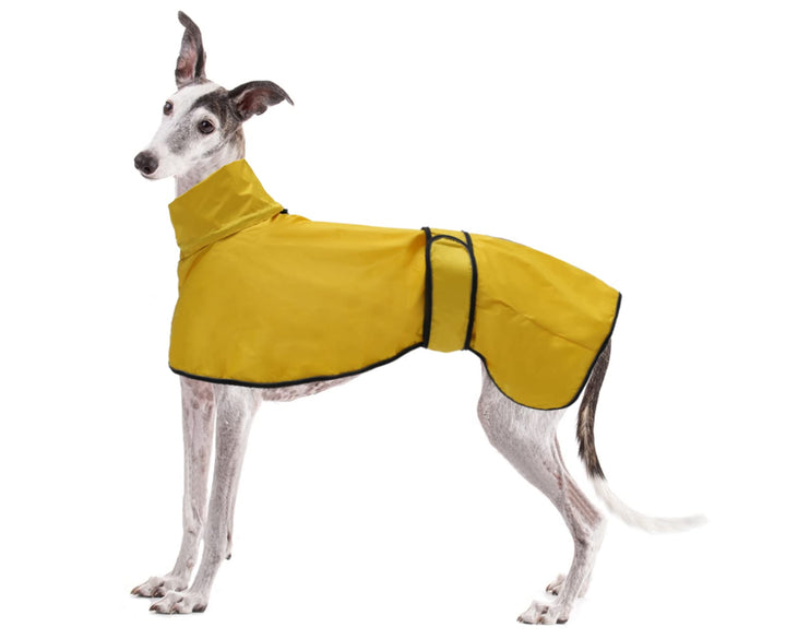 Geyecete Windhund Leicht Hundejacke Regenjacke, Hunderegenmantel Wasserdicht Verstellbar Windhundeja