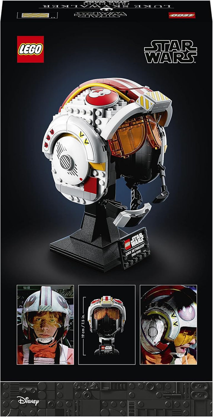 LEGO 75327 Star Wars Helm von Luke Skywalker (Rot Fünf) Modell, Sammlerstück und ein tolles Geschenk