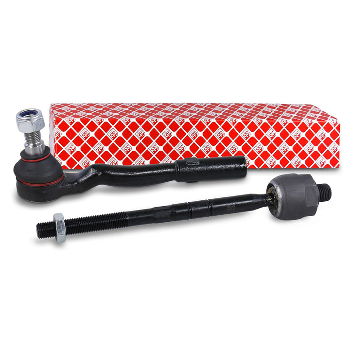 febi bilstein 26761 Spurstange mit Endstück und Sicherungsmutter , 1 Stück Vorderachse links, Vorder