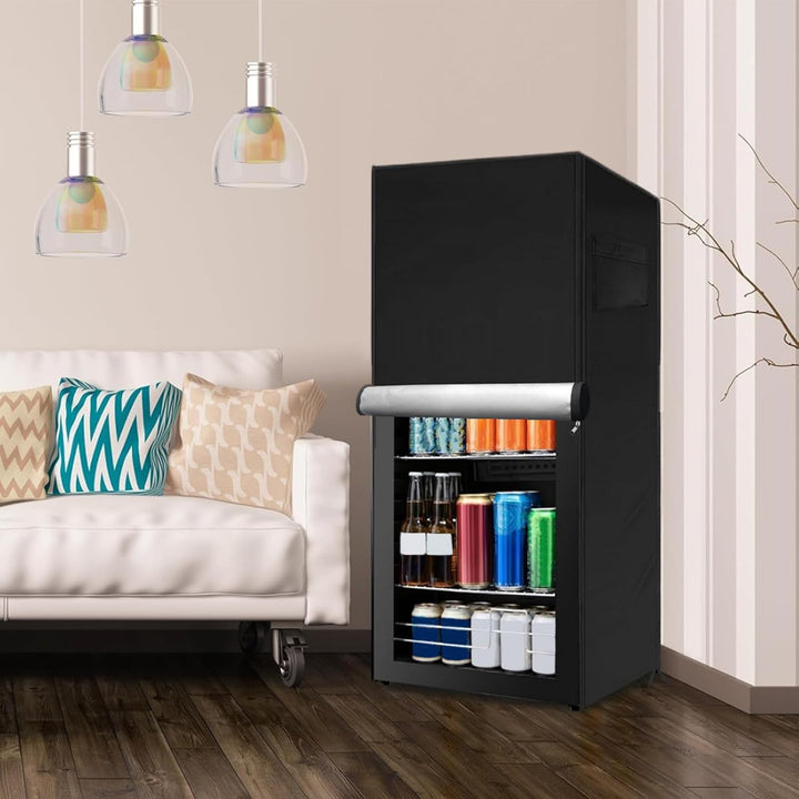Upright Kühlschrank Abdeckung für Aussen, 210D Wasserdichter 100% Schutz, Outdoor Gefrierschrank Abd