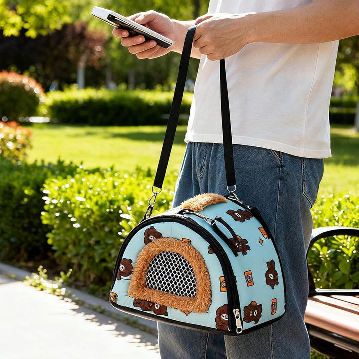 Tier-Tragetasche, belüftet, Winddicht, Chinchilla-Tragetasche, Schultertasche – für Igel, Chinchilla