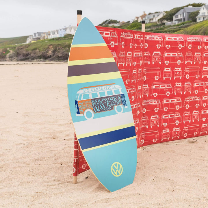 Brisa VW Collection - T1 Bulli Bus Skimboard aus Echtholz 104 cm Hellblau, 104 cm Hellblau