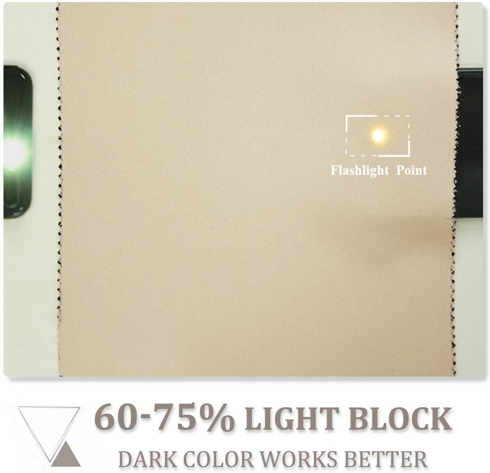 PONY DANCE Übergardinen mit Kräuselband Wohnzimmer Gardinen für Grosse Fenster 1er-Set H 245 x B 200