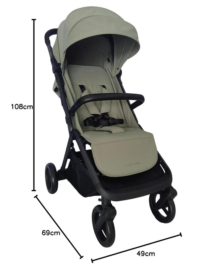 Little Dutch Buggy Kinderwagen Comfort mit Schutzbügel - olive, olive