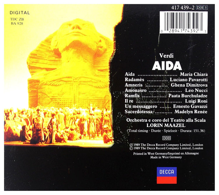 Aida (Ga), Audio-CD