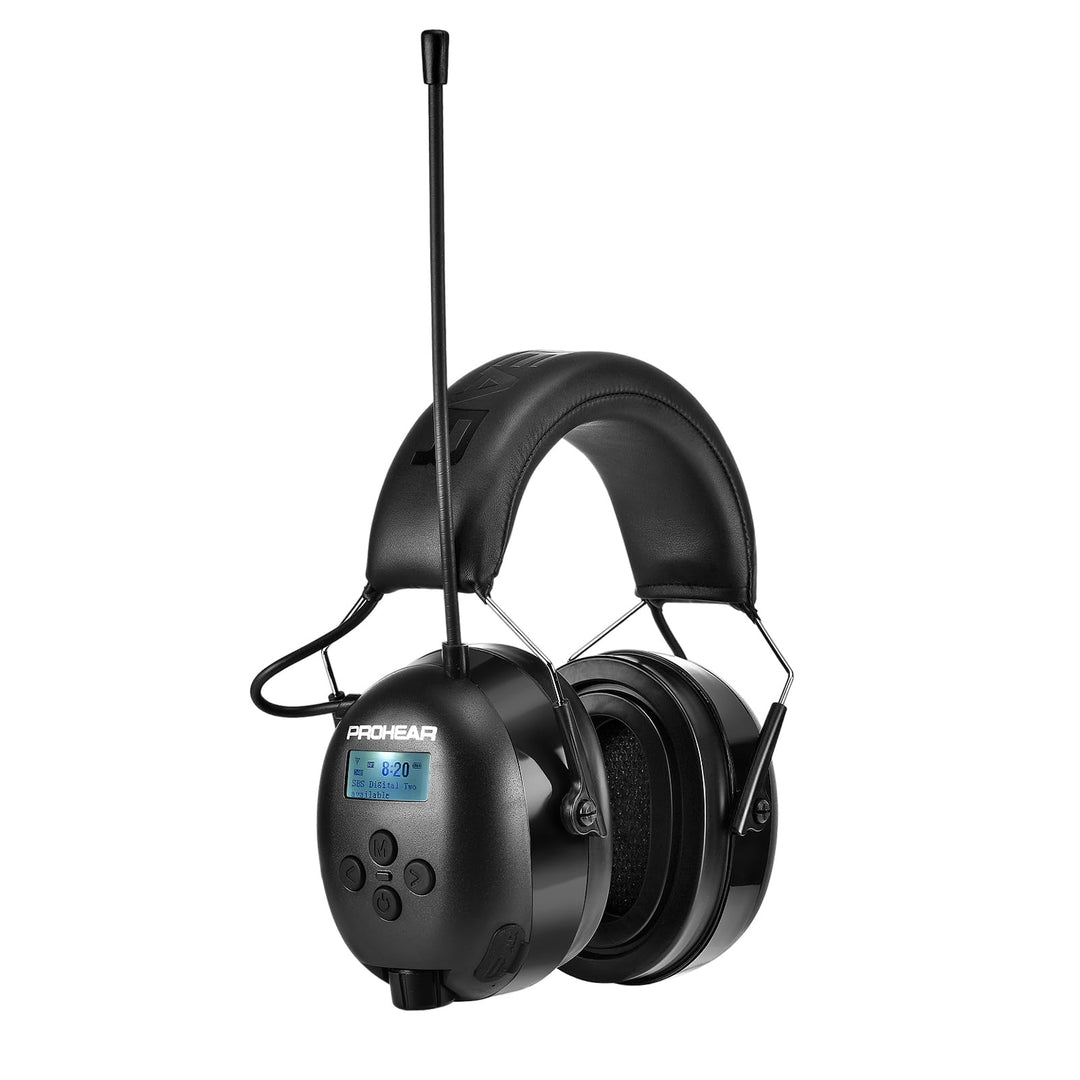 PROHEAR 033A (Upgraded) Gehörschutz mit Radio DAB +/Bluetooth/FM, Kopfhörer mit Radio mit Eingebaute