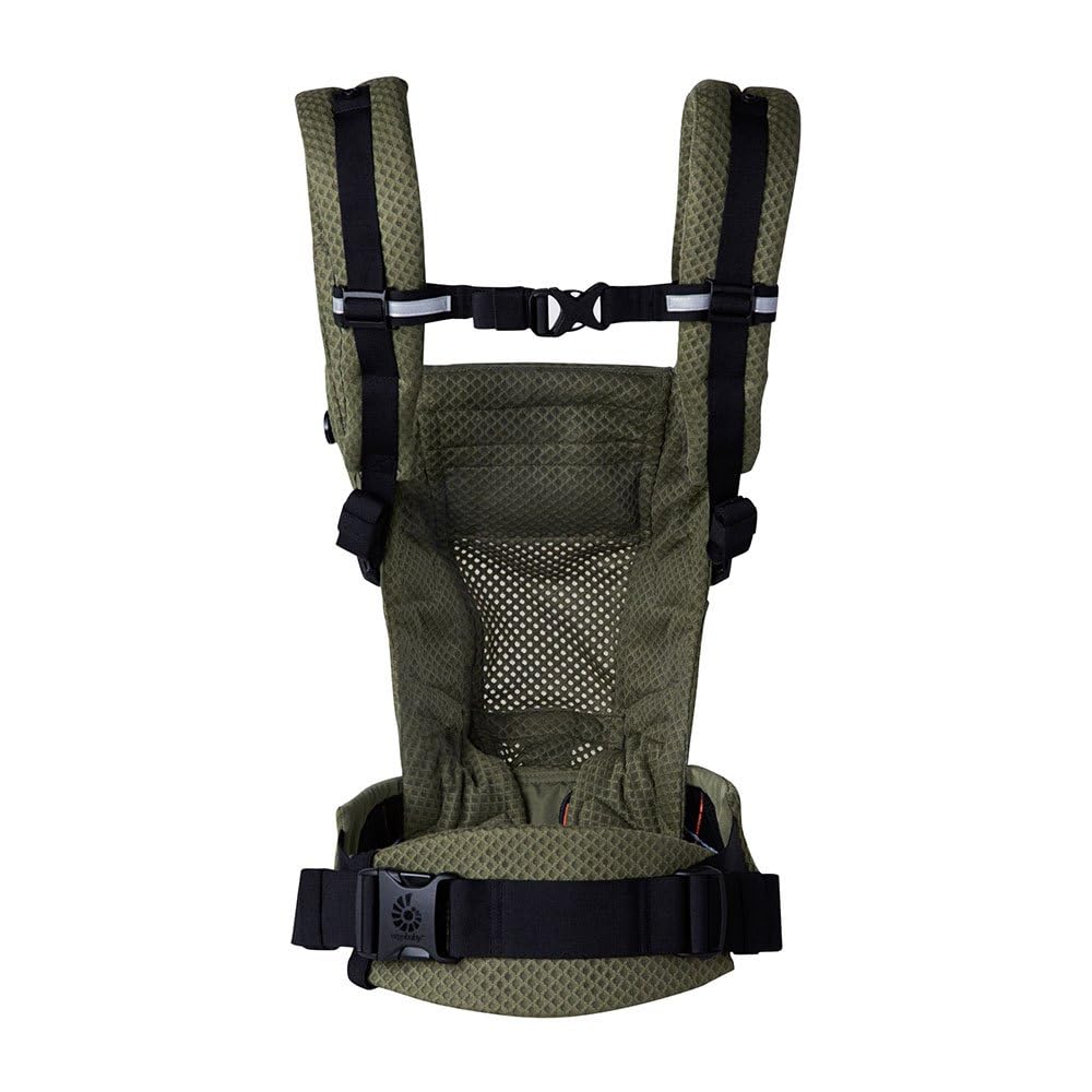 Ergobaby Adapt Babytrage für Neugeborene ab Geburt, 3-Positionen SoftFlex Mesh Ergonomische Babybauc