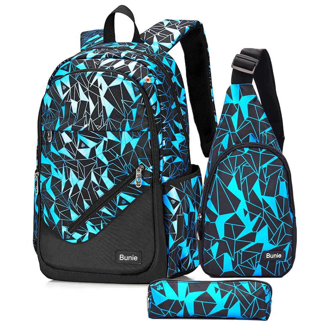 Bunie Schulrucksack Jungen Teenager Kinder Schulranzen Junge Rucksack Mädchen Coole Grosse Kinderruc