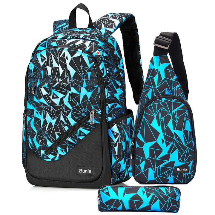 Bunie Schulrucksack Jungen Teenager Kinder Schulranzen Junge Rucksack Mädchen Coole Grosse Kinderruc
