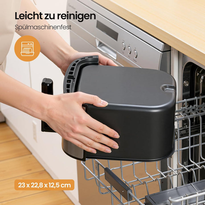 LLIVEKIT 7L Heissluftfritteuse XXL mit Farb-Touchscreen, Airfryer 360° Heissluft Zirkulation-Upgrade