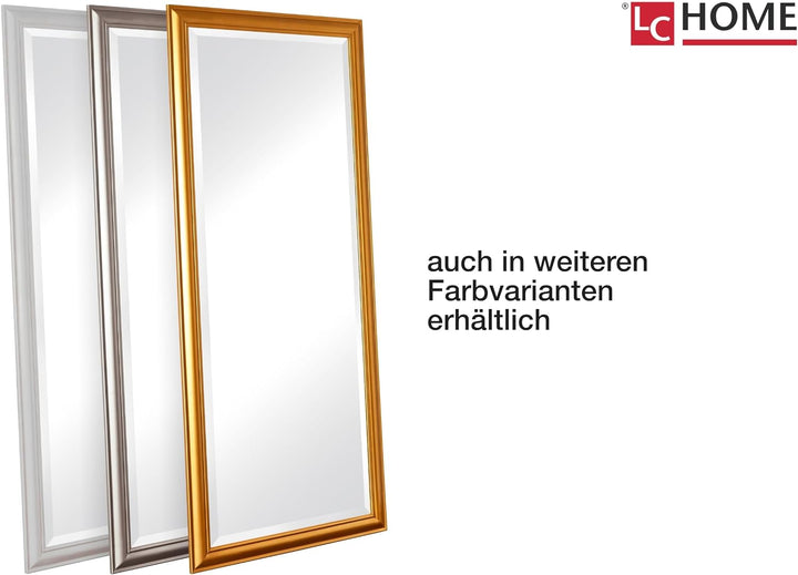 Wholesaler GmbH LC Home Wandspiegel Schlicht Gold ca. 180 x 80 cm Landhaus-Stil mit Facettenschliff