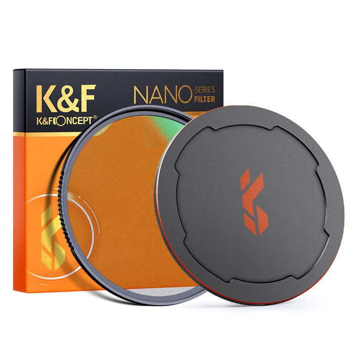 K&F Concept Nano-X Black-Mist 1/8 Filter 62mm Black Promist 1/8 Filter aus Optisches Glas mit 28-fac