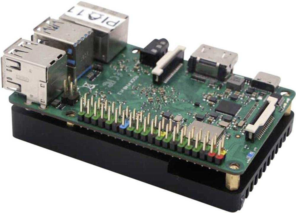 Radxa RockPi_Heatsink Kühlkörper Geeignet für (Entwicklungs-Set): Rock Pi, Schwarz