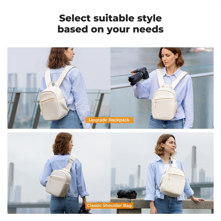 K&F CONCEPT Täglicher Kamerarucksack, Fotorucksack Klein Tragbar mit Verstellbarem Schultergurt für