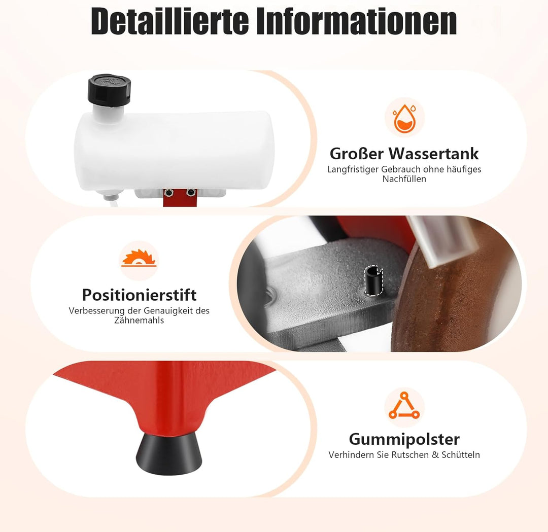 370W Kreissägeblattschärfer für 80-700mm Sägeblätter Nassschleifer 2850RPM Profi Sägeblatt Schärfger