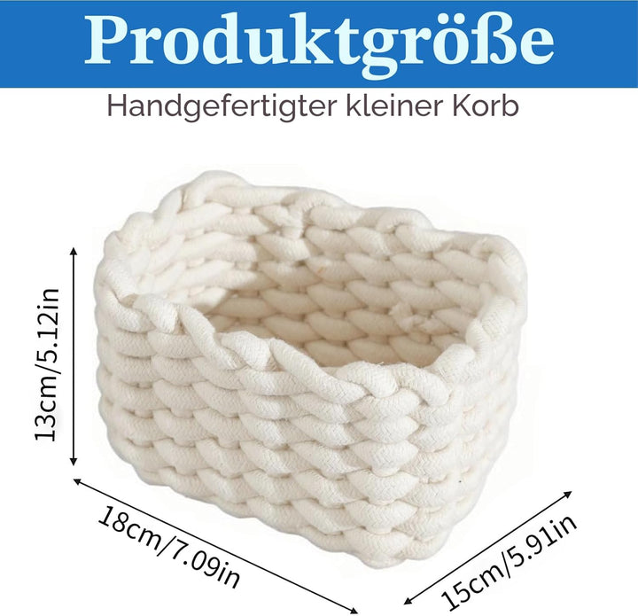 Aufbewahrungskorb Baumwollseil Korb Aufbewahrung Wickelkommode Organizer Weiss Aufbewahrungskörbe fü
