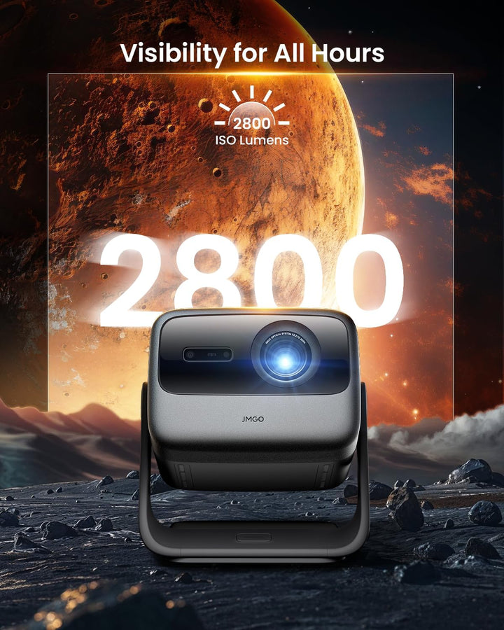 JMGO N1S Ultra Beamer 4K 3000 ANSI Lumens, Triple Laser Projektor mit GTV Netflix, Gimbal Echtzeit B