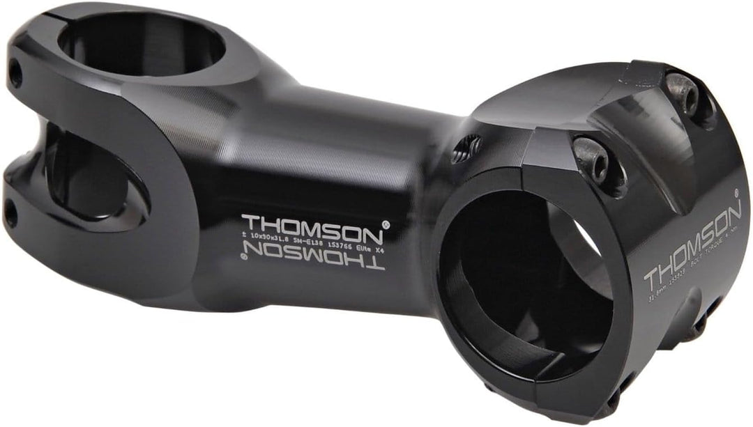 Thomson X4 Fahrradvorbau, Silber Schwarz 10° x 80mm x 31,8mm, Schwarz 10° x 80mm x 31,8mm