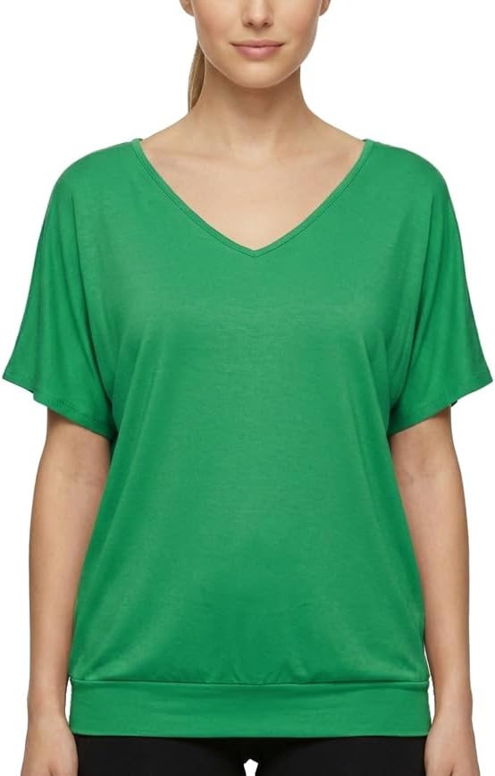 Van Der Rich ® - T-Shirt Raffinierte Einfachheit T-Shirt Einfarbig - Damen M Hellgrün 1, M Hellgrün