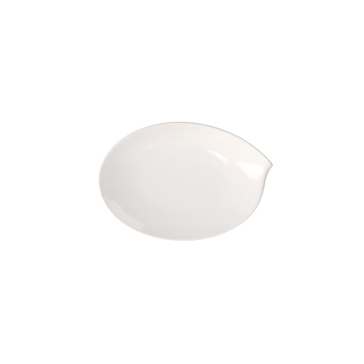 Villeroy und Boch Flow Ovale Servierplatte, 36 cm , Premium Porzellan, Weiss Flow 36cm Ovale Servier