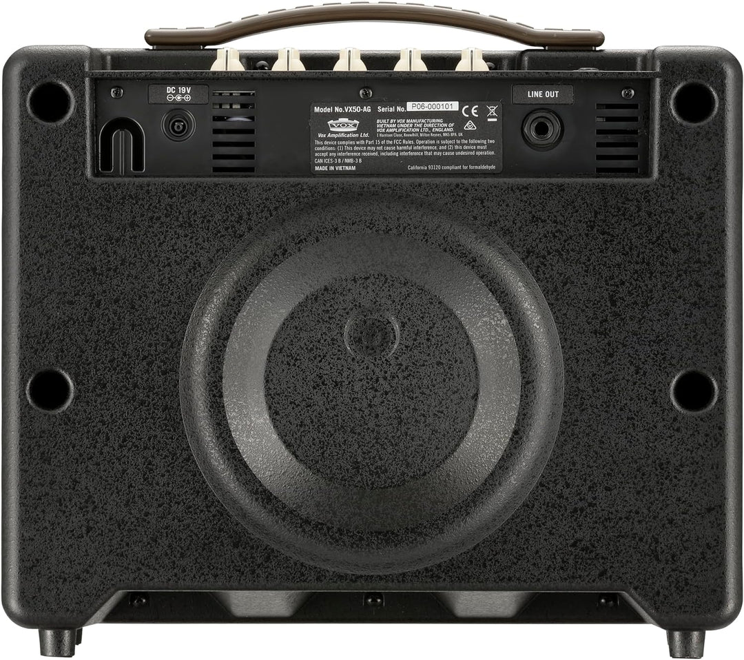 Vox VX50-AG Kompakter 50W Akustikgitarrenverstärker mit NuTube Vakuumröhre