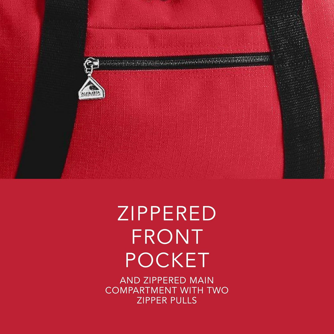 Augusta Sportswear Large Ripstop Duffel Bag Einheitsgrösse Rot / Schwarz, Einheitsgrösse Rot / Schwa