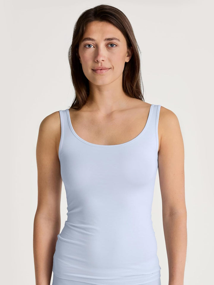Calida Damen Natural Comfort Unterhemd (1er Pack) 36-38 Harmony Blue, 36-38 Harmony Blue
