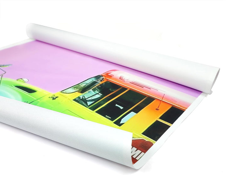 EXERZ Leinwandrolle, 76 cm x 10 m, Polyester, 280 g/m² - Acrylmalerei und Tintenstrahldruck, Polyest