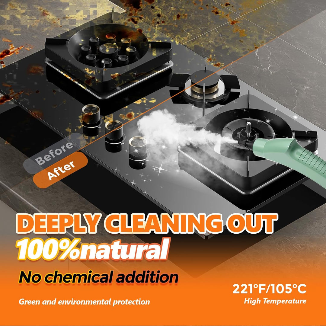Dampfreiniger, Dampfreiniger Handgerät, 1.1L Wassertank, 15 Sekunden Aufheizzeit, Hochdruck Steam Cl