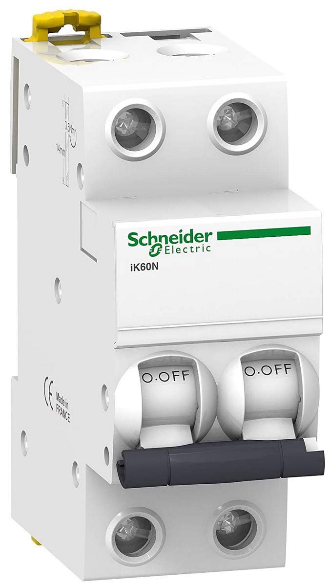 Schneider Electric A9 K17216 – magneto-thermic Schalter, ik60 N, 2P, C (Curve 16 A), 16 A 2P