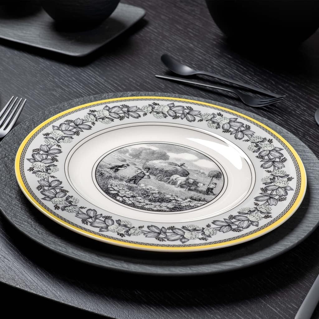 Villeroy & Boch – Audun Ferme, eleganter Speiseteller mit detaillierten Landschaftsbildern, Premium