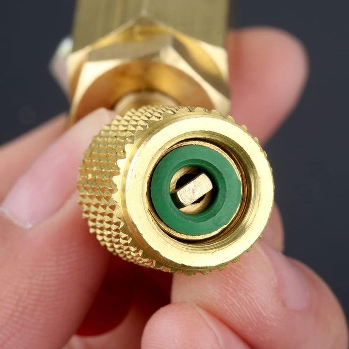 Riloer 3 Stück 7/16" Stecker auf 7/16" Buchse 45 Grad abgewinkelter Kugelhahn mit manueller Absperru