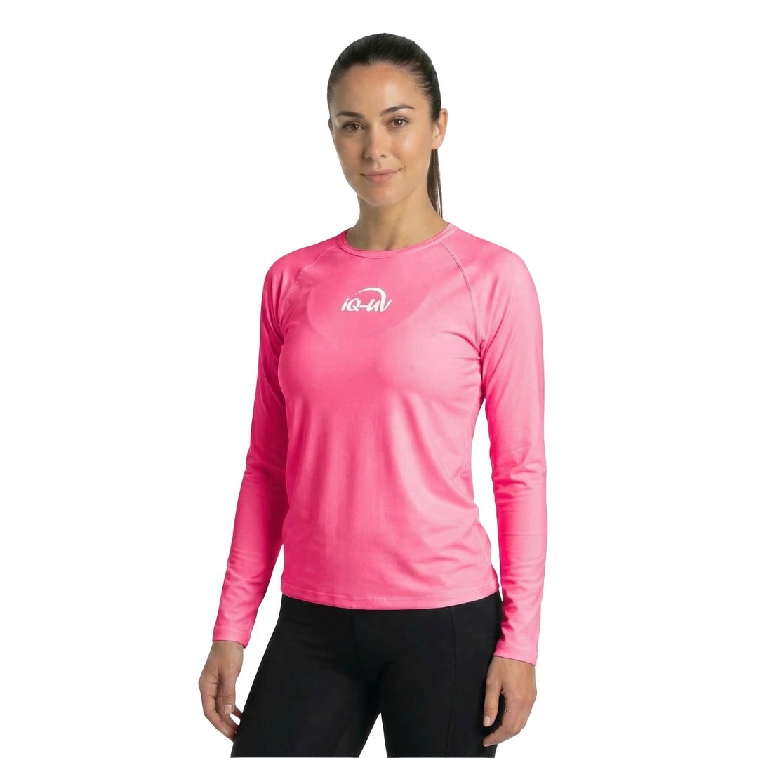 iQ-UV Sportshirt Damen Langarm – Elastisches UV Shirt für Damen für Wasser & Sport – Rash Guard mit