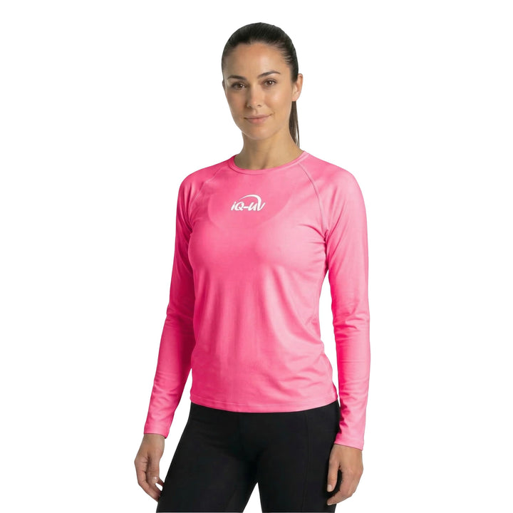 iQ-UV Sportshirt Damen Langarm – Elastisches UV Shirt für Damen für Wasser & Sport – Rash Guard mit
